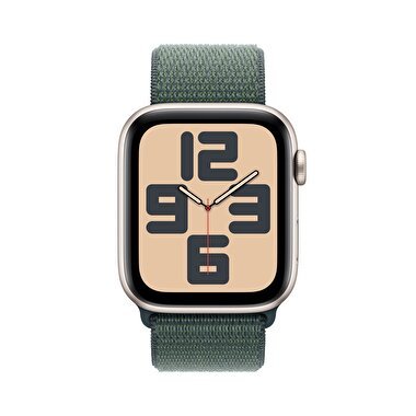 Apple Watch SE GPS 40mm Yıldız Işığı Alüminyum Kasa  Göl Yeşili Spor Loop  MXEH3TU/A