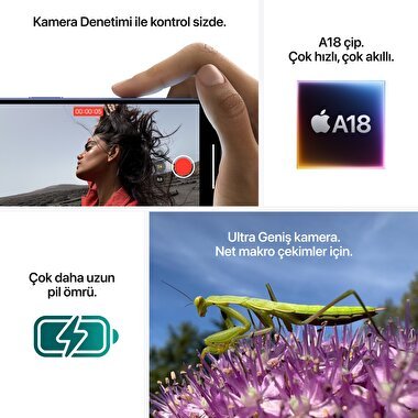 Apple iPhone 16 128GB Deniz Mavisi  MYED3TU/A