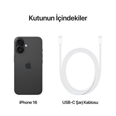 Apple iPhone 16 512GB Siyah  MYEK3TU/A