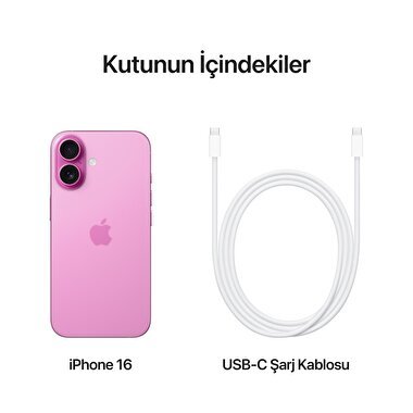 Apple iPhone 16 512GB Pembe  MYEQ3TU/A