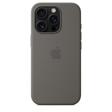 iPhone 16 Pro için MagSafe özellikli Silikon Kılıf - Taş Grisi MYYL3ZM/A