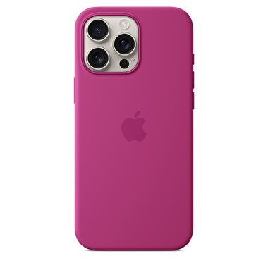 iPhone 16 Pro Max için MagSafe özellikli Silikon Kılıf - Fuşya MYYX3ZM/A