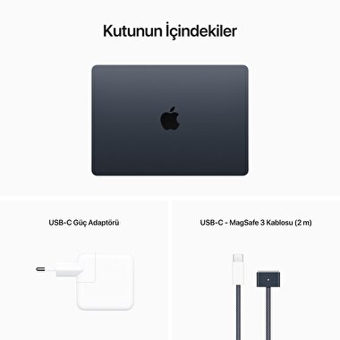 MacBook Air 13" M2 16C 8CPU 10GPU 24GB/ 1TB Gece Yarısı Z161000R7