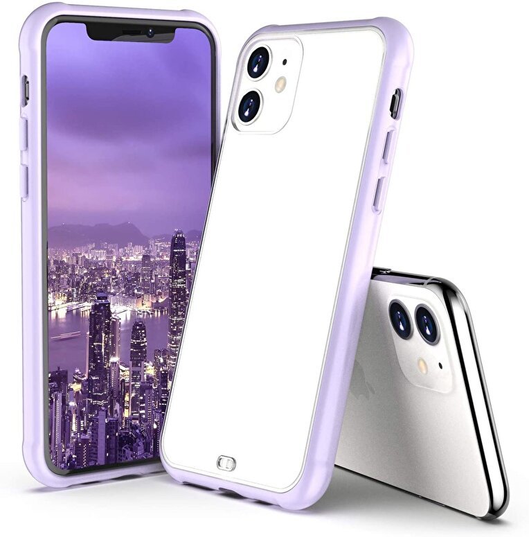 Piili iPhone 12 Mini Mat Kılıf - Mor 6944628926691
