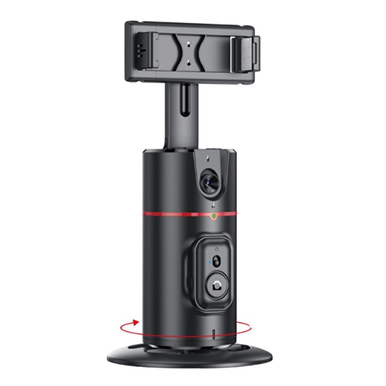 Yesido 360 Derece Yapay Zeka Yüz Takipli Tripodlu Selfie Çubuğu - Siyah 6942314400340
