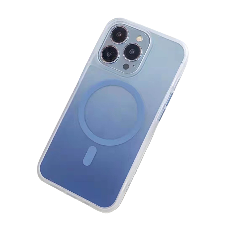 Piili iPhone 14 Pro Magsafe Colorful Kılıf -Mavi 6944629147873