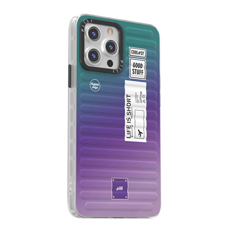 Piili İphone 11 Viva Kılıf Life İs Short Mor 6944629153218