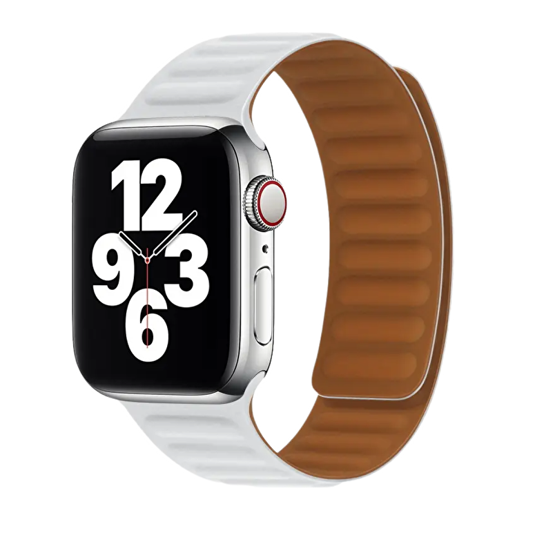 Piili Apple Watch 38-40-41 mm Silikon Kayış Beyaz 6944629154710