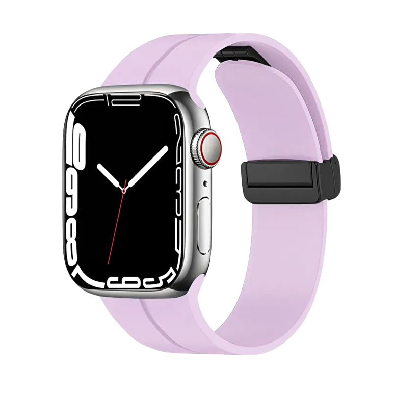 Piili Apple Watch 38-40-41 mm Rubber Kayış Lila 6944629155076