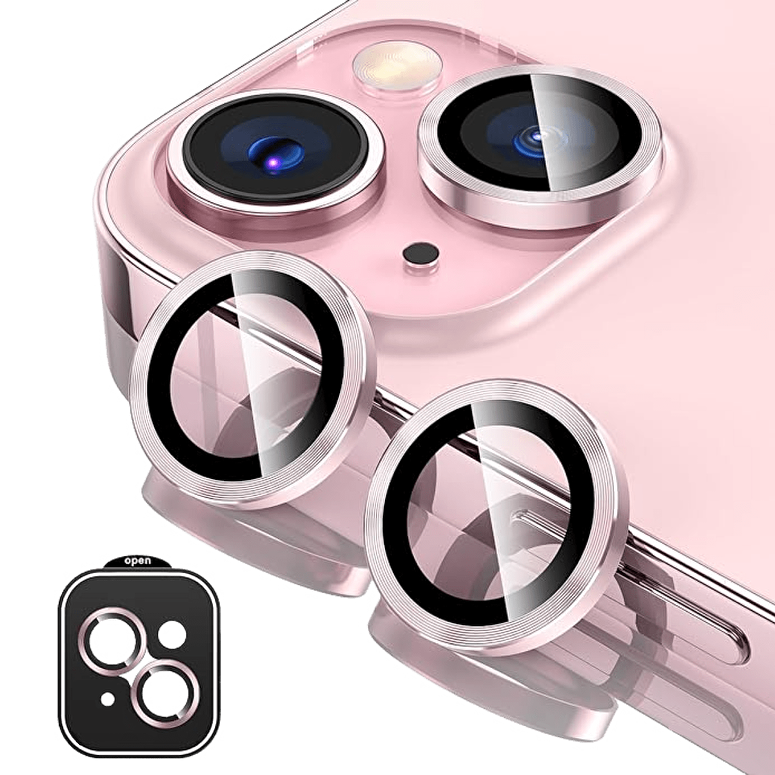 Piili iPhone 15 / Plus HD Lens - Pembe 6944629162319
