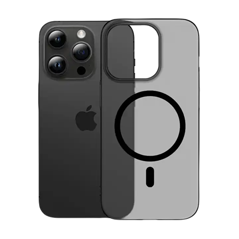 Piili iPhone 15 Plus İnce Magsafe Kılıf - Siyah 6944629164078