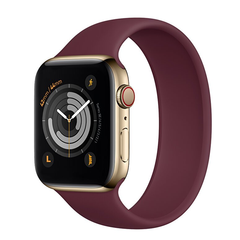 Buff Apple Watch Kordon Rubber 42/44 L - Mor 6959633412978