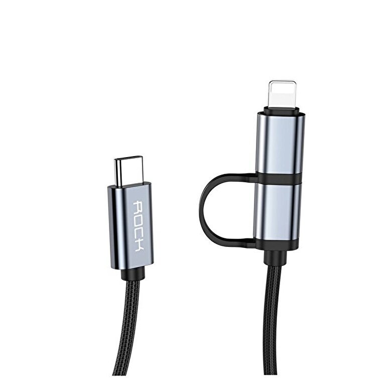 Rock Twins 1 Metre MFI Lisanslı Lightning-Siyah 6971680476901