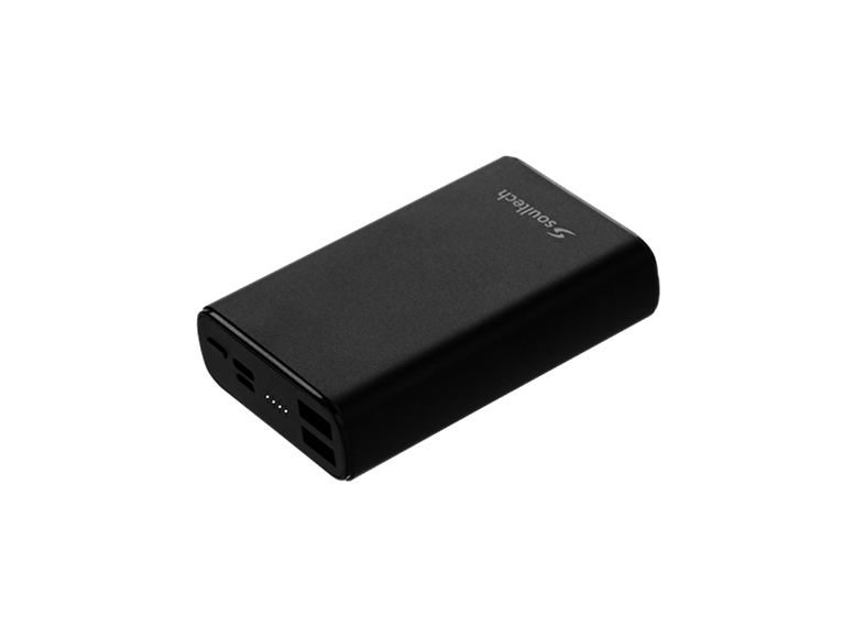 Soultech Platinum Metalik 10000mAh Powerbank-Siyah 8681000017056