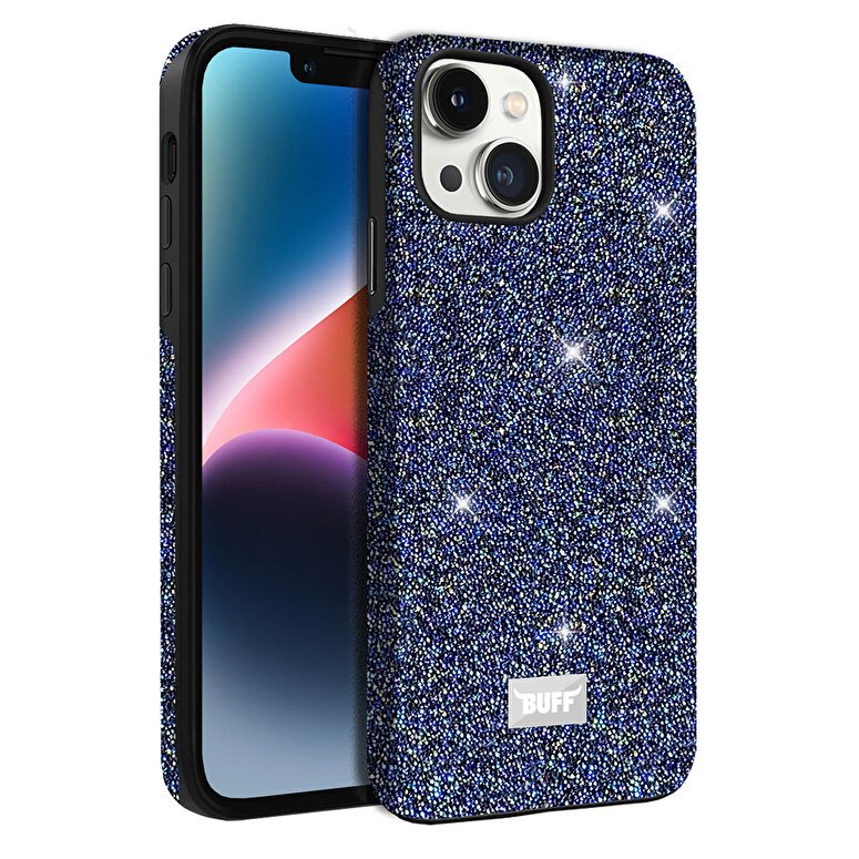 Buff iPhone 14 Diamond Seri Kılıf - Mavi 8683548211934