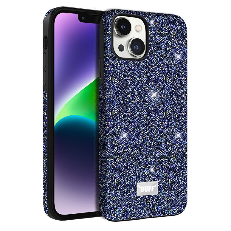 Buff iPhone 14 Plus Diamond Seri Kılıf - Mavi 8683548211972