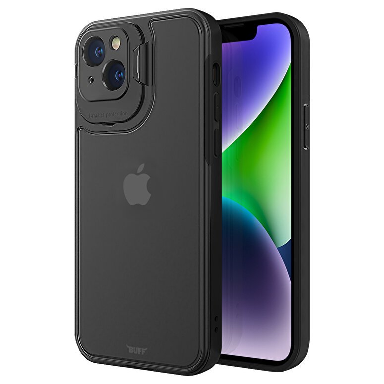 Buff iPhone 14 Plus Hybrid Corner Kılıf - Siyah 8683548212146