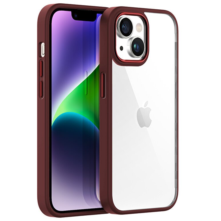 Buff iPhone 14 Plus Hybrid Corner Kılıf - Mor 8683548212498