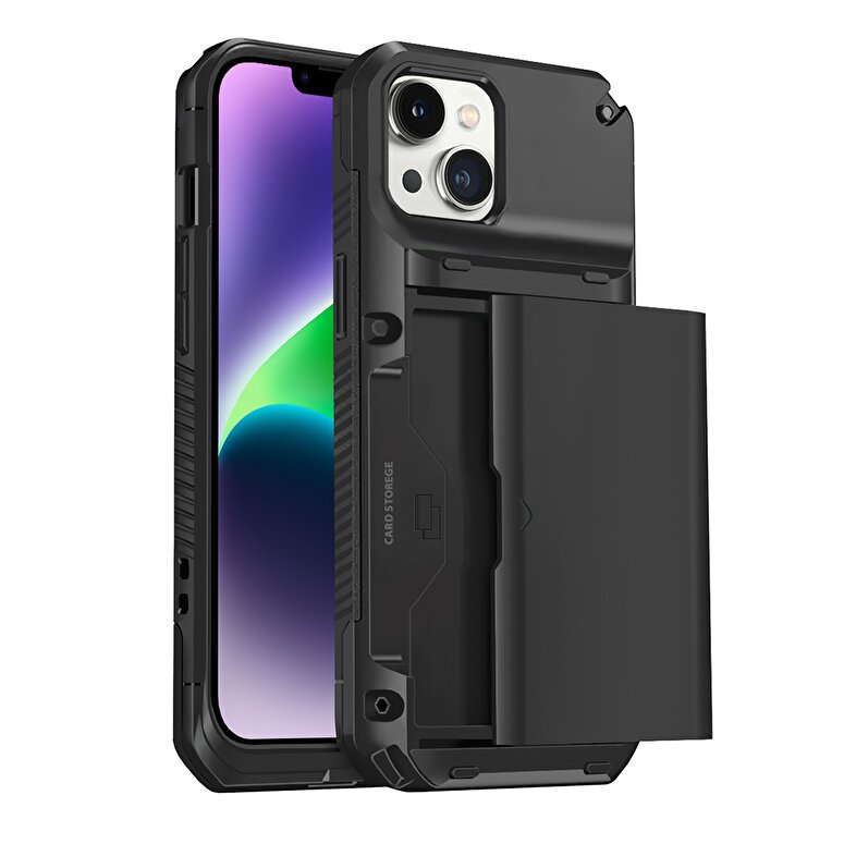 Buff iPhone 14 Plus Slide Armor Kılıf - Siyah 8683548214621