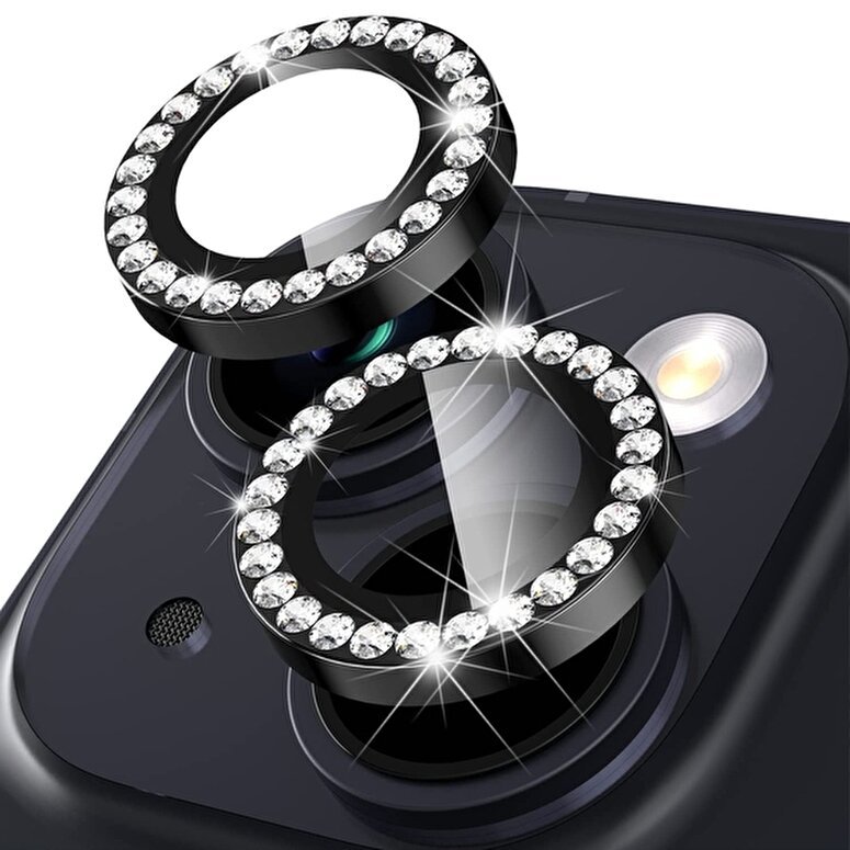 Buff iPhone 14/Plus Diamond Lens Koruyucu-Grafhite 8683548215925
