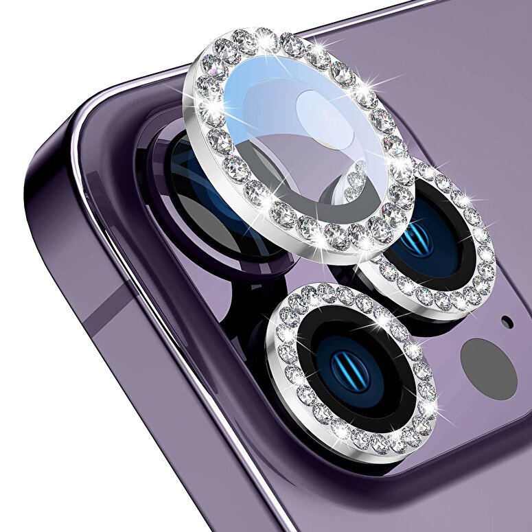 Buff iPhone 14 Pro/Max Diamond Lens - Silver 8683548216083
