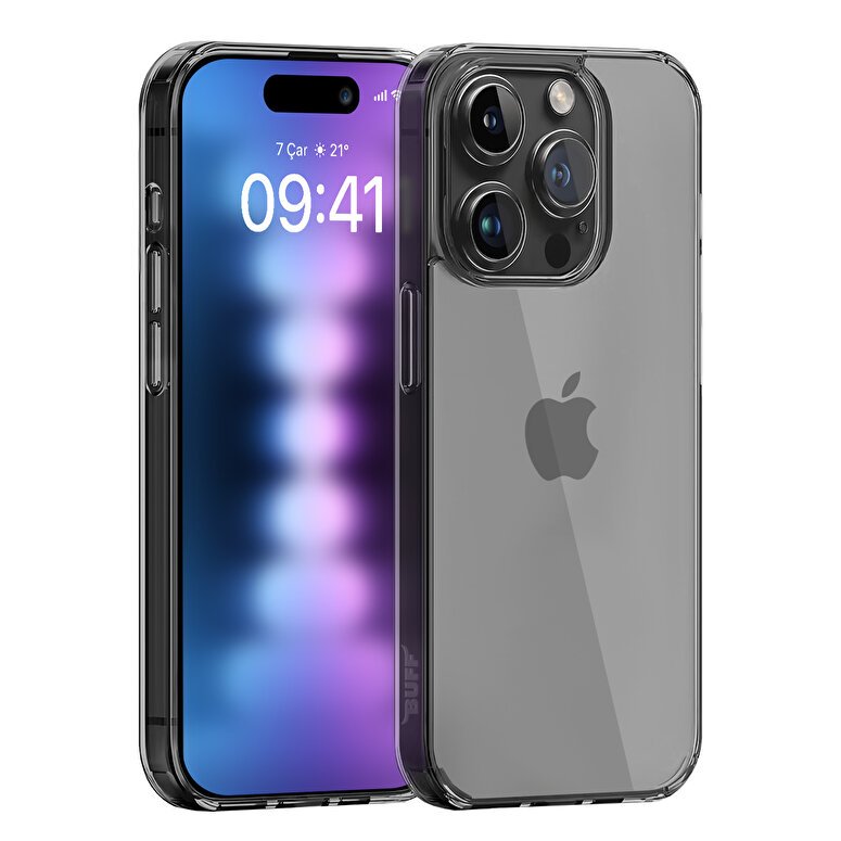 Buff iPhone 15 Pro Max Air Hybrid Kılıf Black 8683548217028