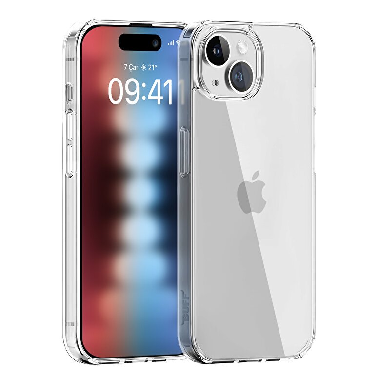 Buff iPhone 15 Air Hybrid Kılıf Crystal Clear 8683548217073