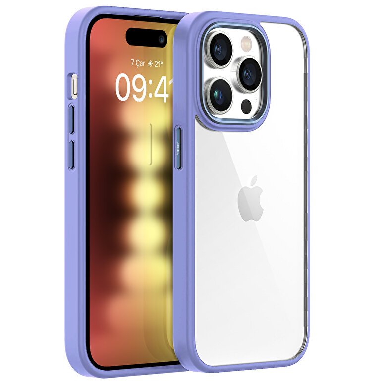Buff iPhone 15 Pro New Air Bumper Kılıf Lily 8683548217400
