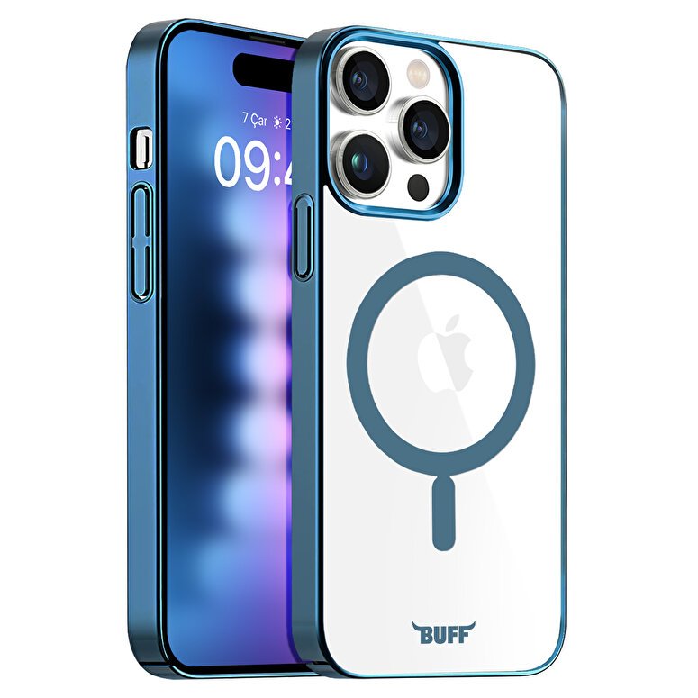 Buff iPhone 15 Pro Max MagSafe Slim Fit Kılıf Blue 8683548217905