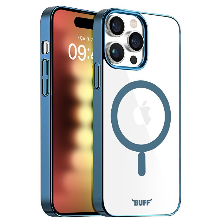Buff iPhone 15 Pro MagSafe Slim Fit Kılıf   Blue 8683548217974