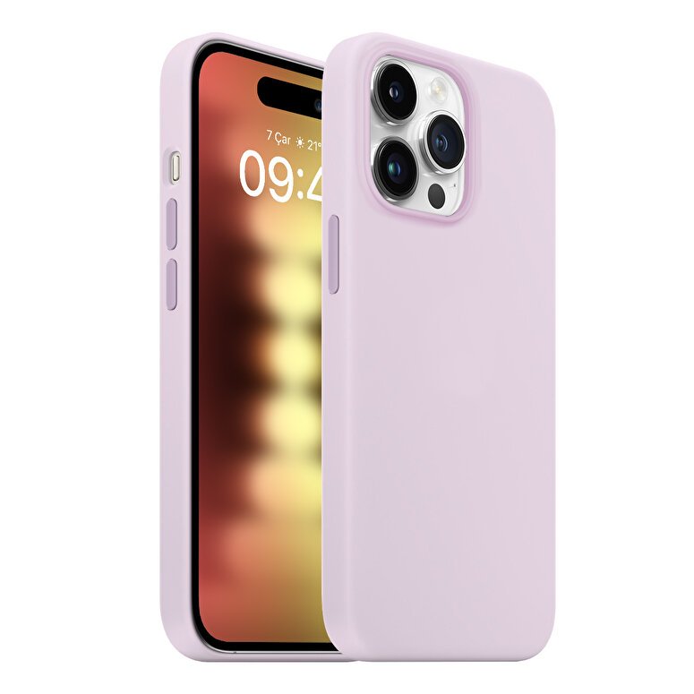 Buff iPhone 15 Pro Rubber Fit Kılıf Lily 8683548218582
