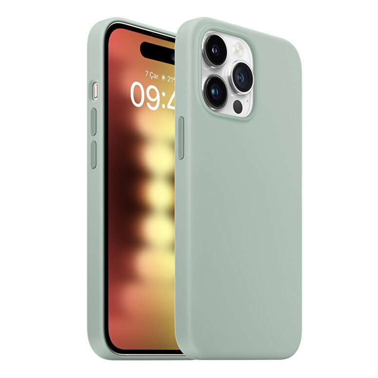 Buff iPhone 15 Pro Rubber Fit Kılıf Succulent 8683548218636