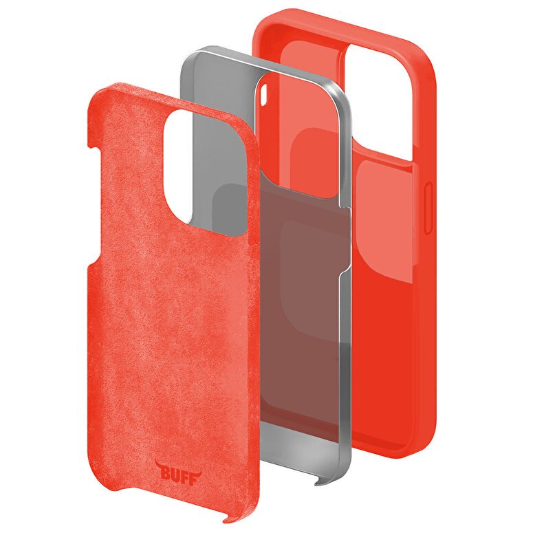 Buff iPhone 15 Rubber Fit Kılıf - Turuncu 8683548218780