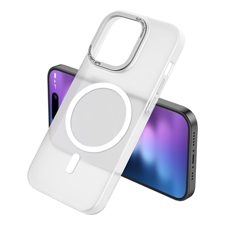 Buff iPhone 15 Pro Max TaoFit Kılıf - Beyaz 8683548219145