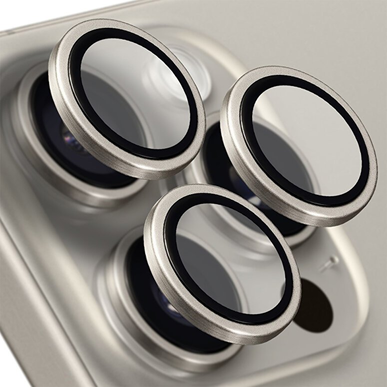 Buff iPhone 15 Pro Max / 15 Pro Titanyum Lens-Gri 8683548219640