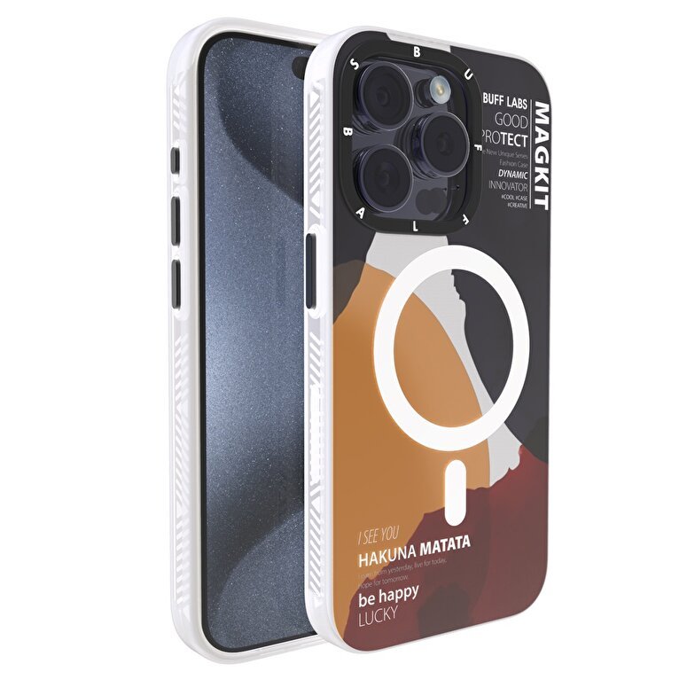 Buff iPhone 15 Pro MagKit Kılıf Hakuna 8684387700290