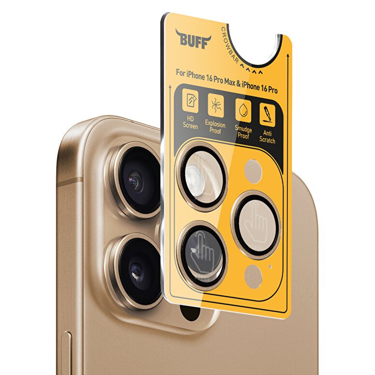 Buff iPhone 16 Pro/Max Titanyum Lens Brown 8684387701945