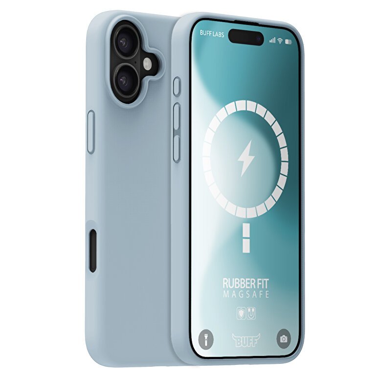 Buff iPhone 16 Magsafe Rubber Fit  Kılıf-Mavi 8684387702461