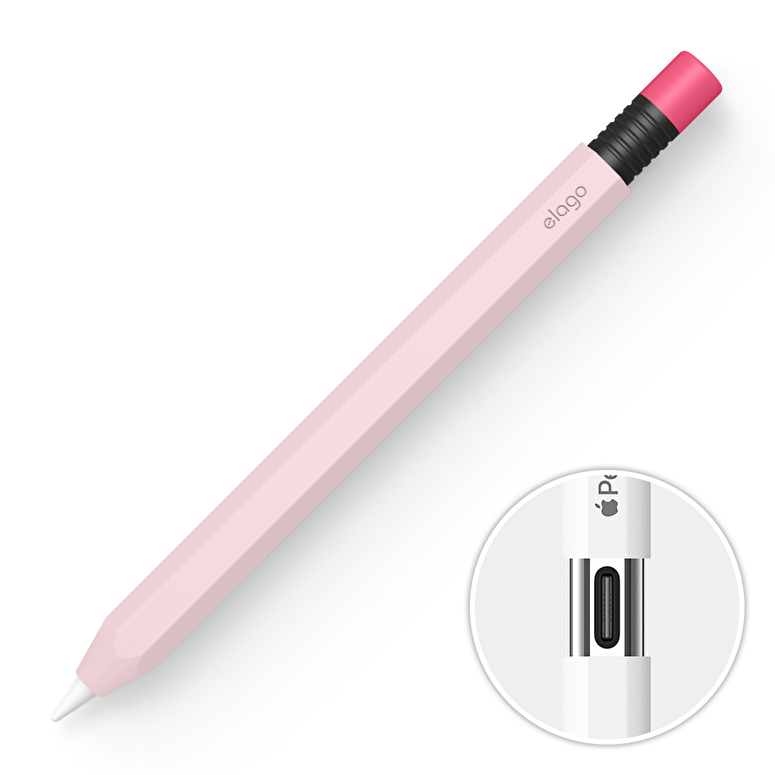Elago Apple Pencil USB-C Uyumlu Kalem Kılıfı- Pembe 8809919811279