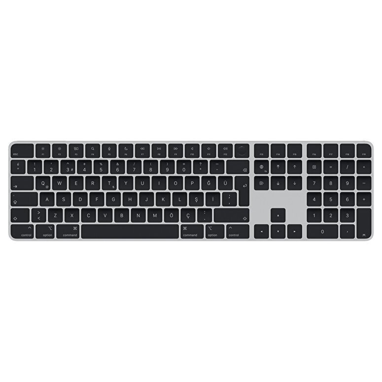 Apple çipe sahip Mac modelleri için Touch ID özellikli ve Sayısal Tuş Takımlı Magic Keyboard - Türkçe Q Klavye - Siyah Tuşlar MMMR3TQ/A