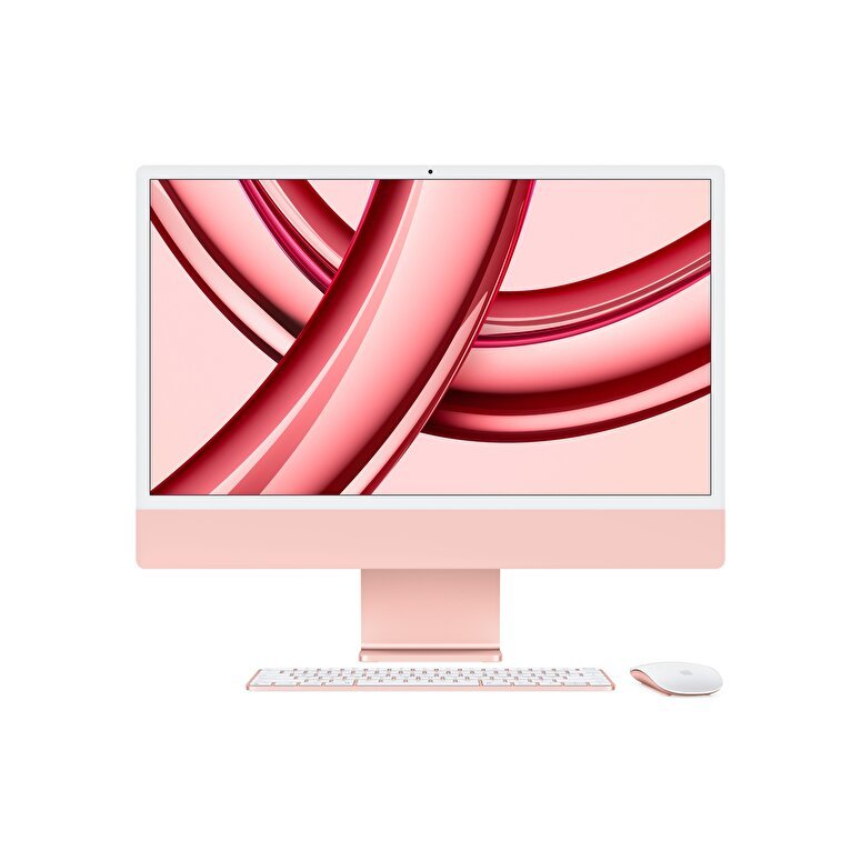 iMac 24 inc 4.5K M3 8CPU 10GPU 8GB 512GB Pembe MQRU3TU/A MQRU3TU/A