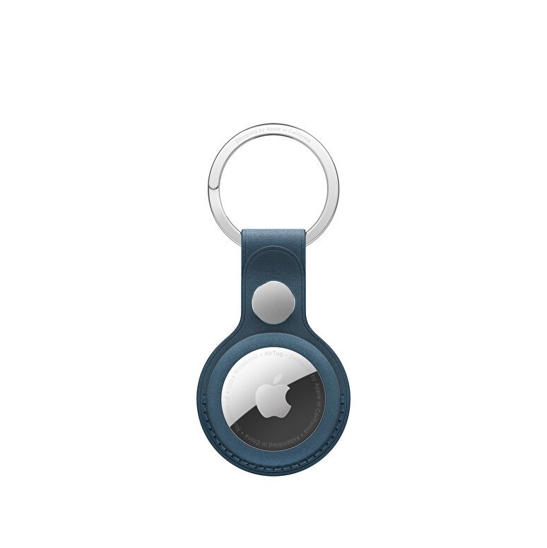 AirTag FineWoven Key Ring - Pacific Blue MT2K3ZM/A
