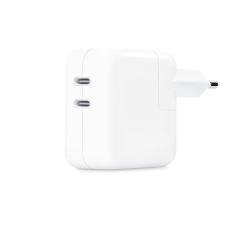 35 W Çift USB-C Bağlantı Noktalı Güç Adaptörü MW2K3TU/A