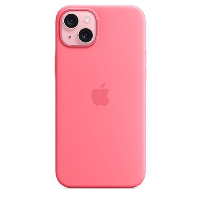 iPhone 15 Plus için MagSafe özellikli Silikon Kılıf - Pembe  MWNE3ZM/A
