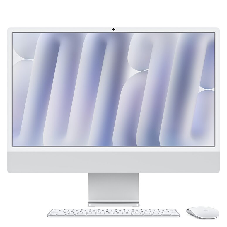 Apple iMac 24inc Retina 4.5K, M4 10-core CPU, 10-core GPU, 16GB Bellek, 512GB SSD, Gümüş  MWUV3TU/A